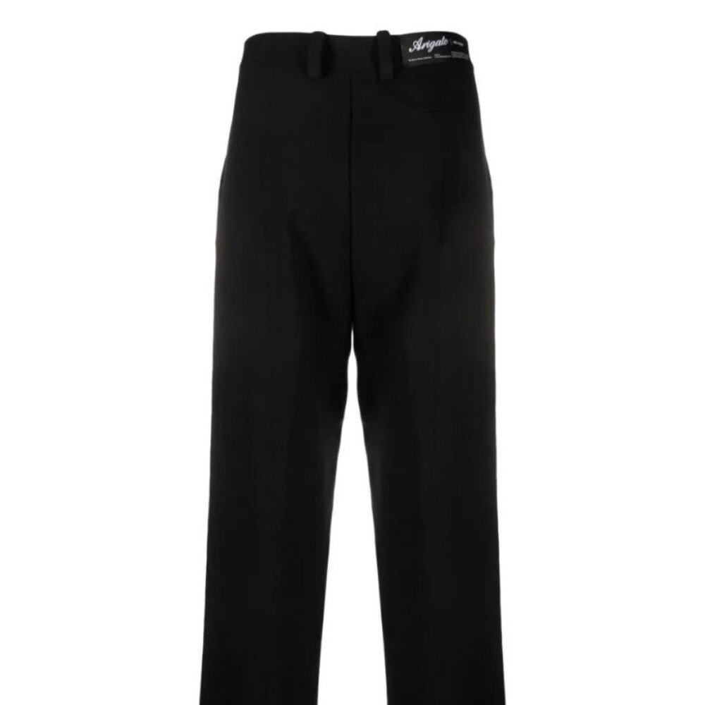 NWT AXEL ARIGATO Arch Twill Slit Trouser Black Women's Size 8